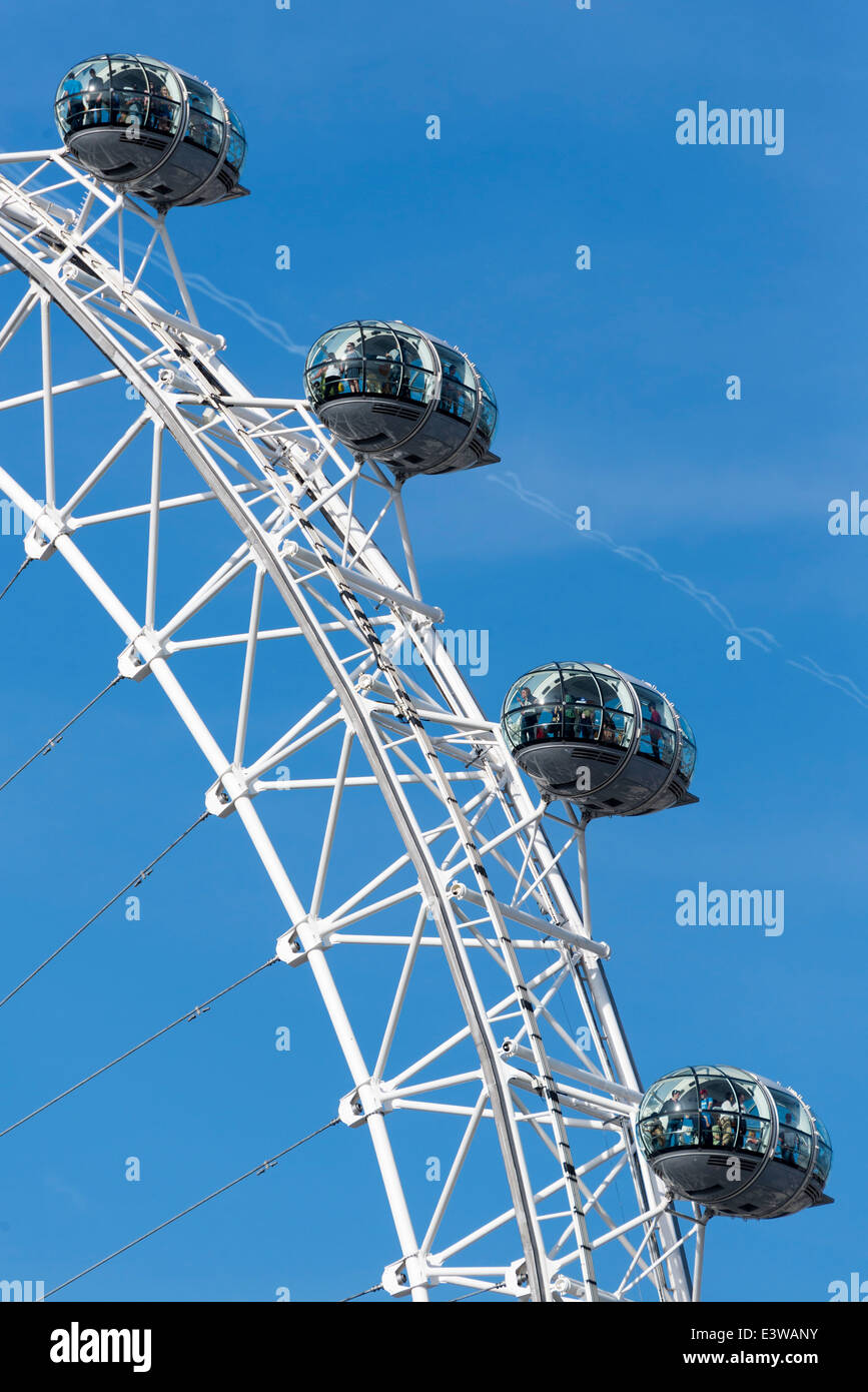 London Eye capsule. London Eye is also known as the Millennium Wheel