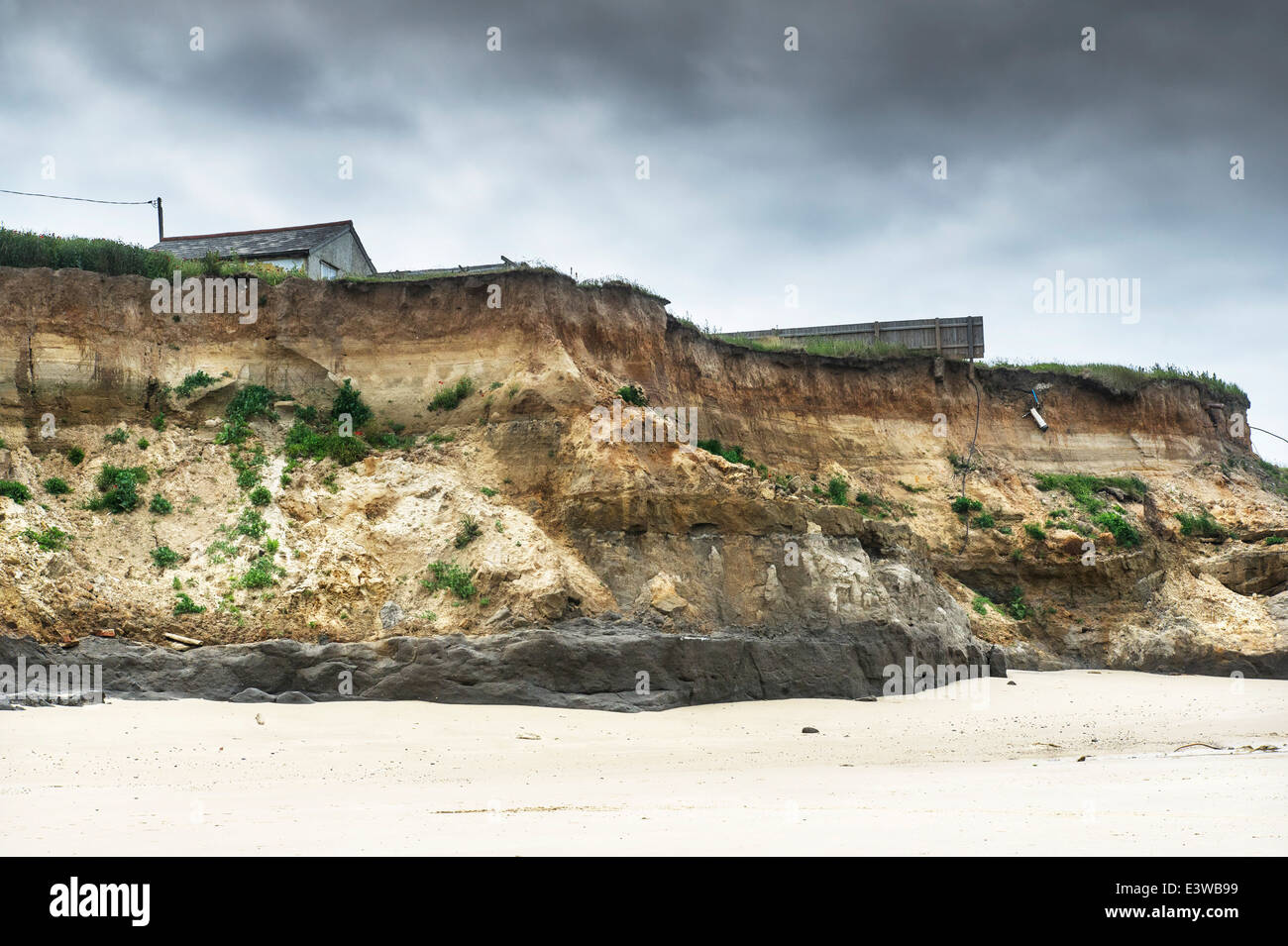 Coastal erosion at Happisburgh in Norfolk Stock Photo - Alamy