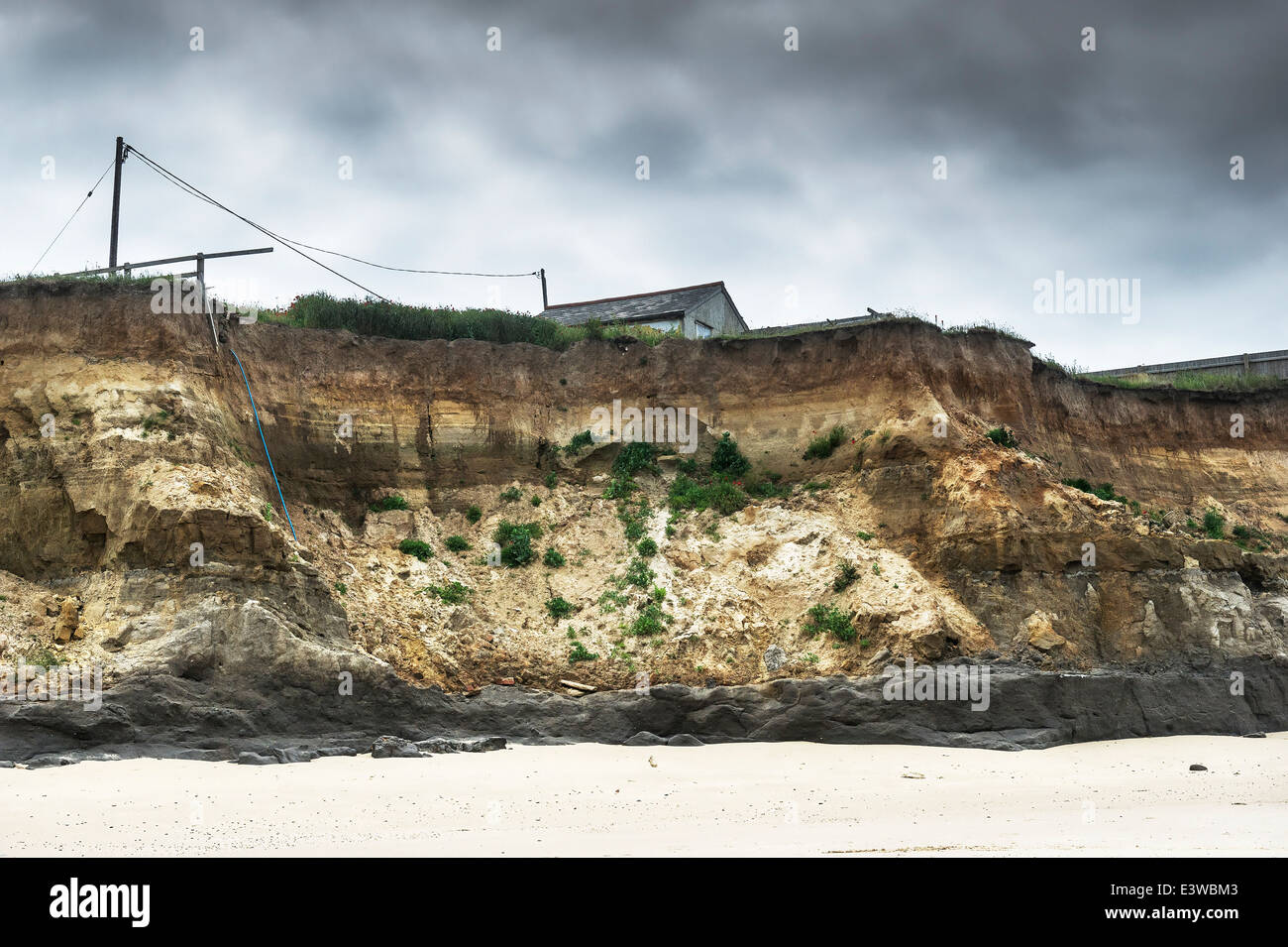 Coastal erosion at Happisburgh in Norfolk Stock Photo - Alamy