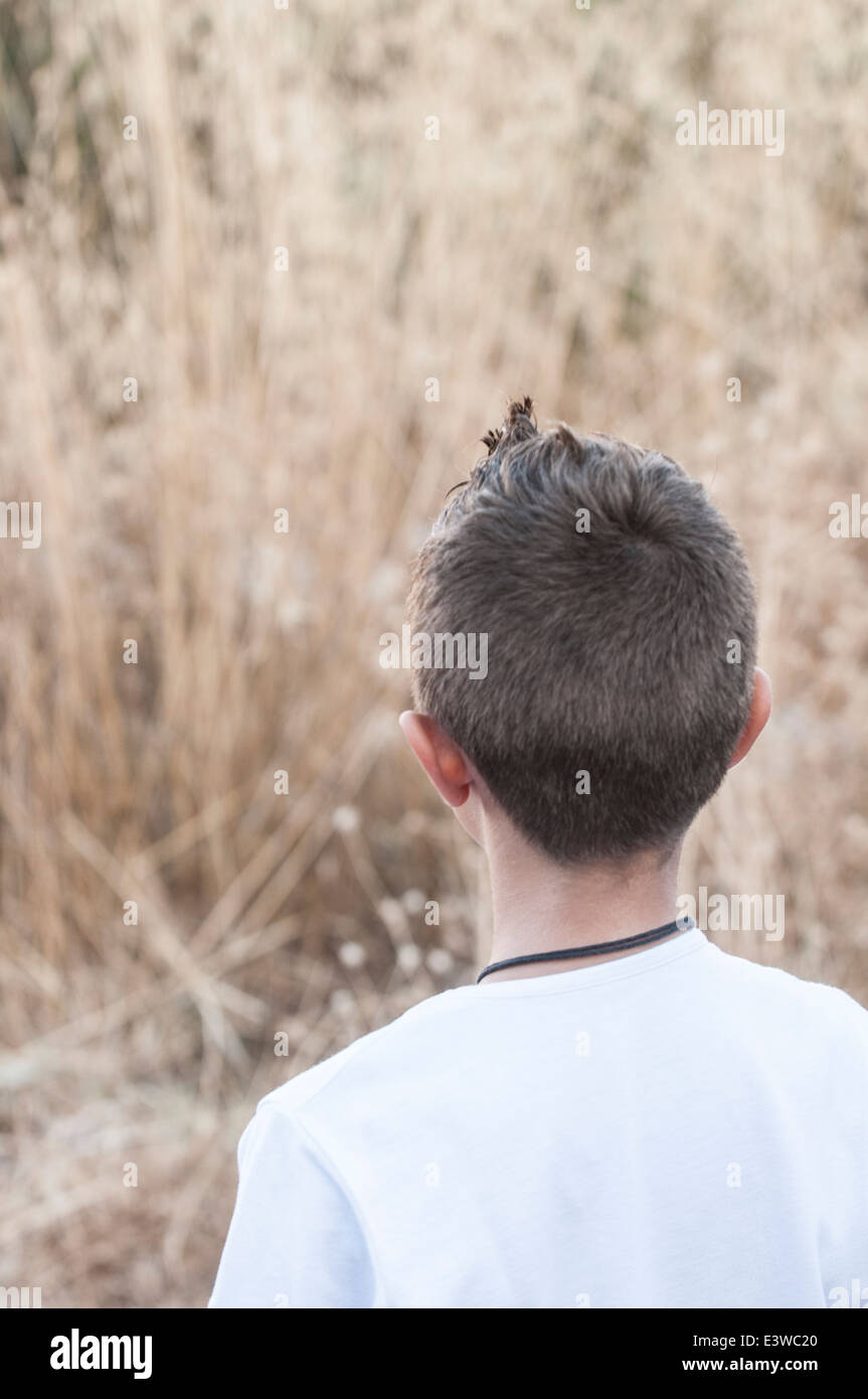 Boy looking away Stock Photo