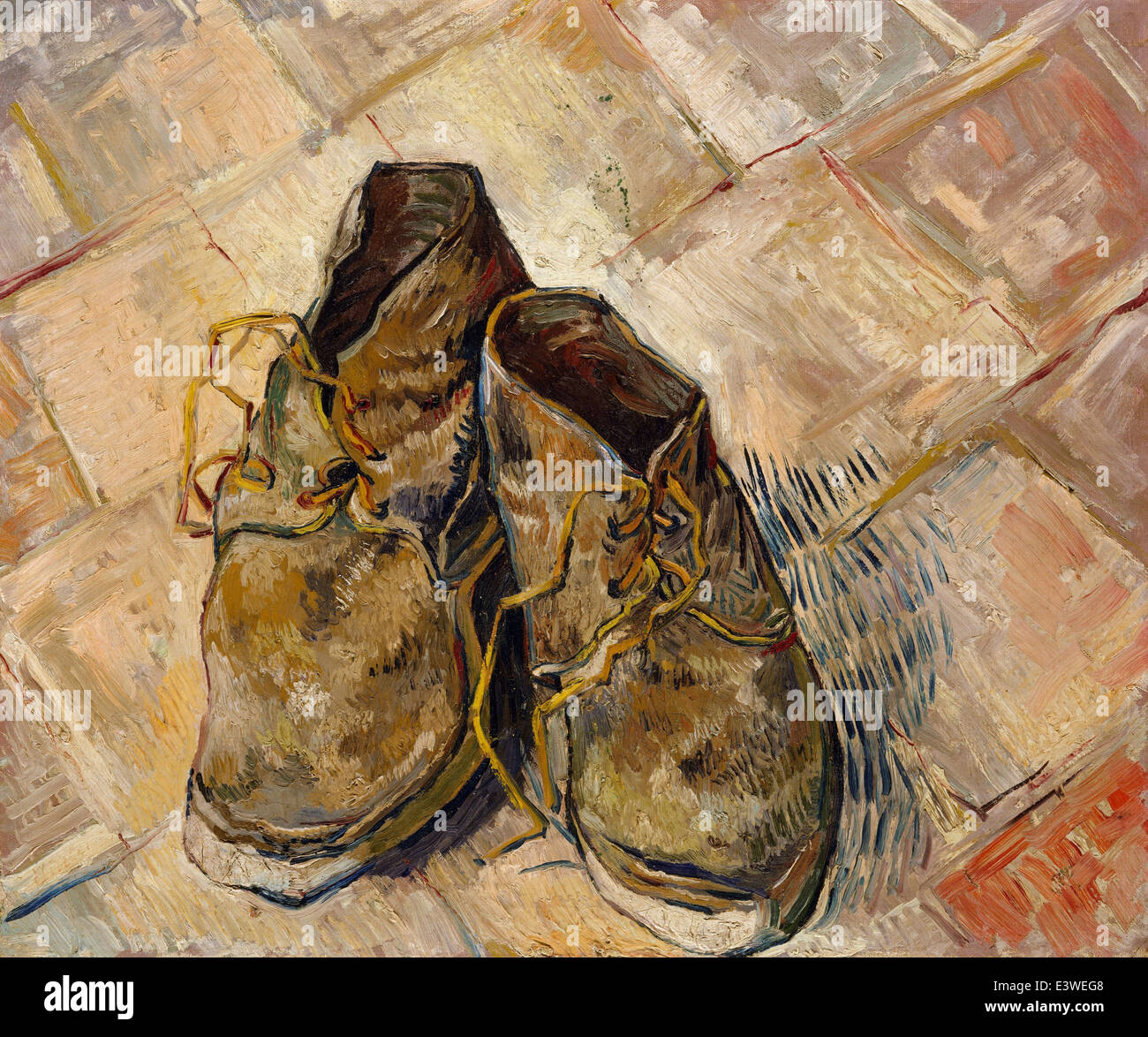 Vincent van Gogh - Shoes - 1888 - MET Museum - New-York Stock Photo