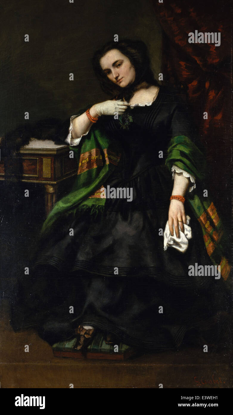 Gustave Courbet - Madame Auguste Cuoq - 1857 - MET Museum - New-York Stock  Photo - Alamy