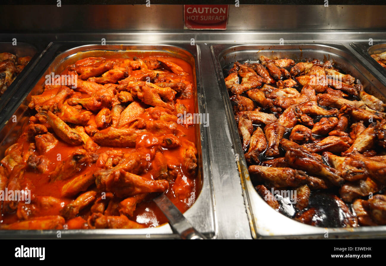 Chicken wings and chicken drumsticks Stock Photo Alamy