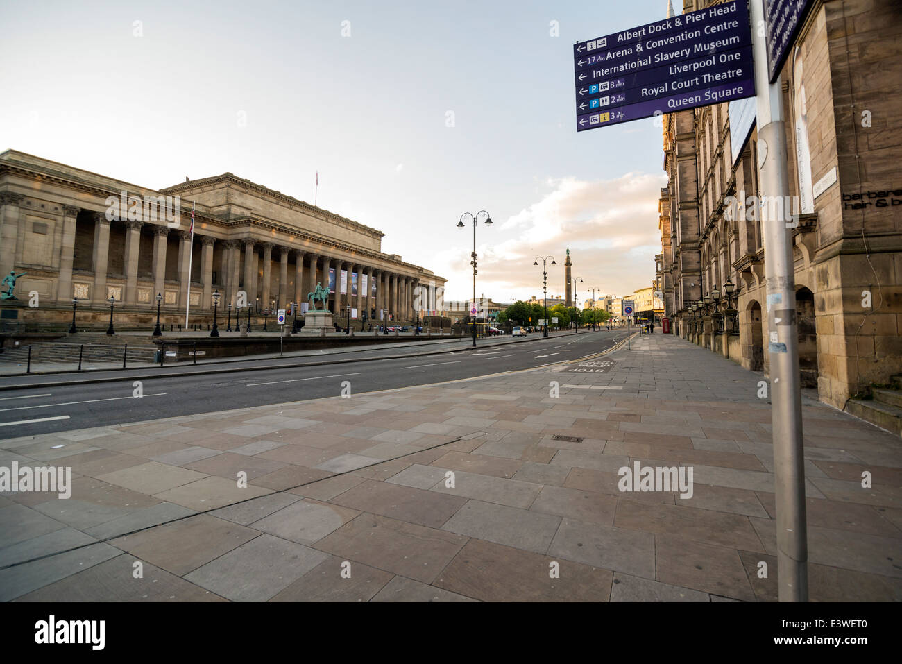 St. Georges hall is a neoclassical building situated on lime street Liverpool city centre. Stock Photo