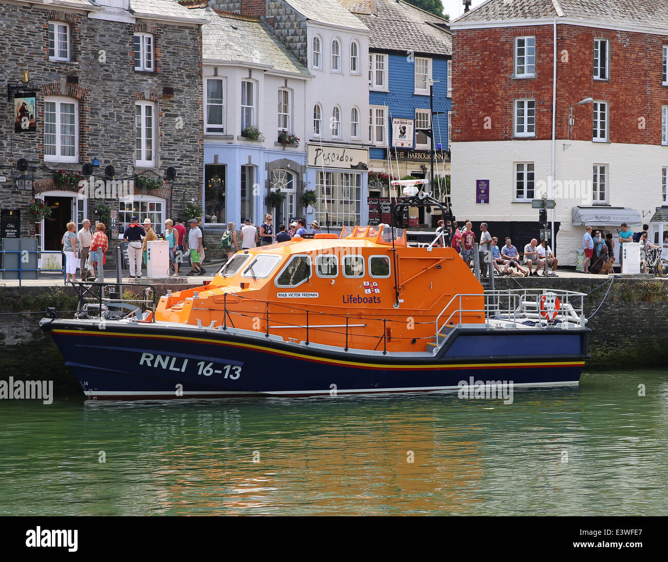 RNLI Tamarclass lifeboat 1613 "Victor Freeman" at Padstow on "Padstow