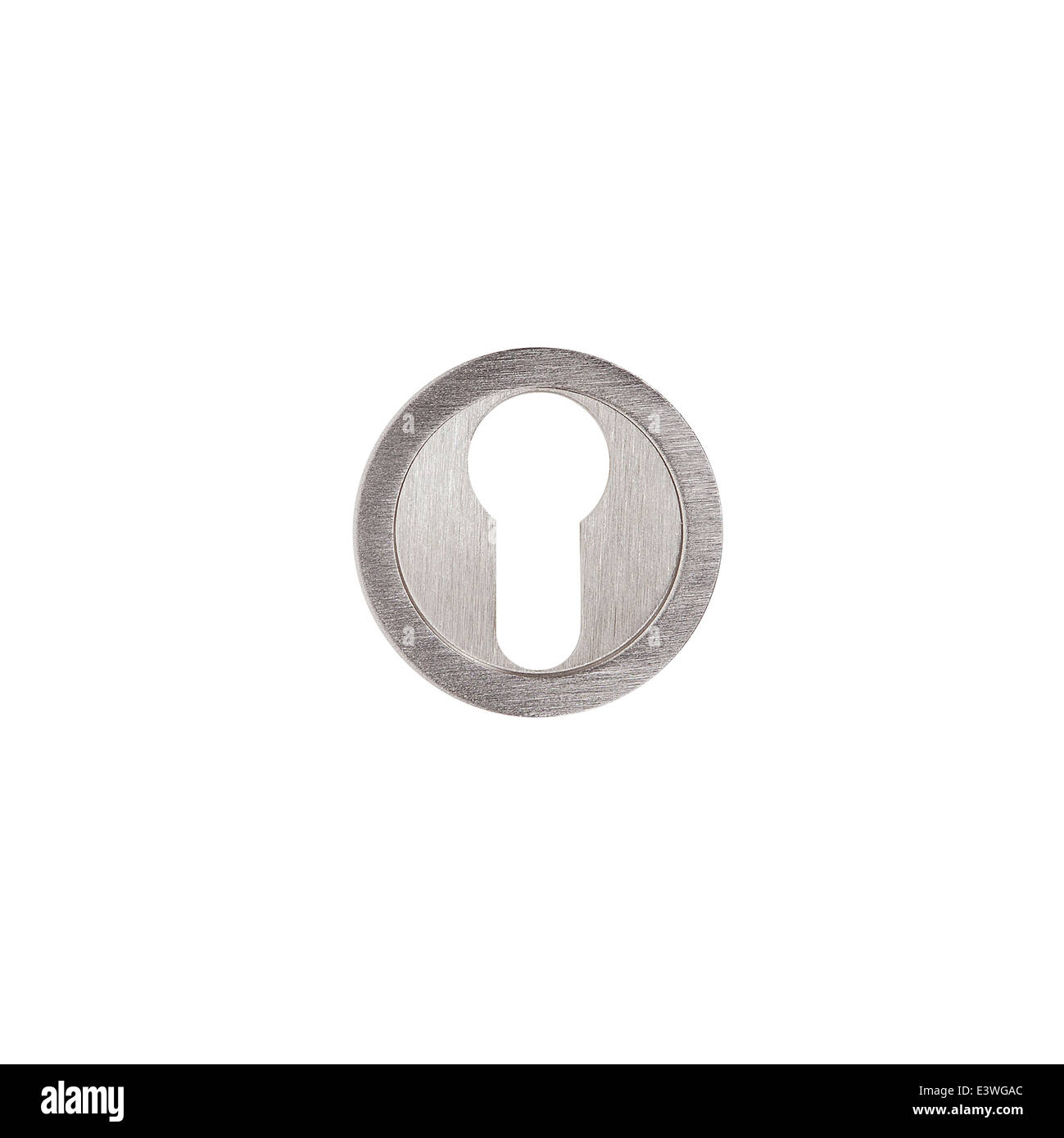 stainless steel door key hole ( door furniture Stock Photo Alamy