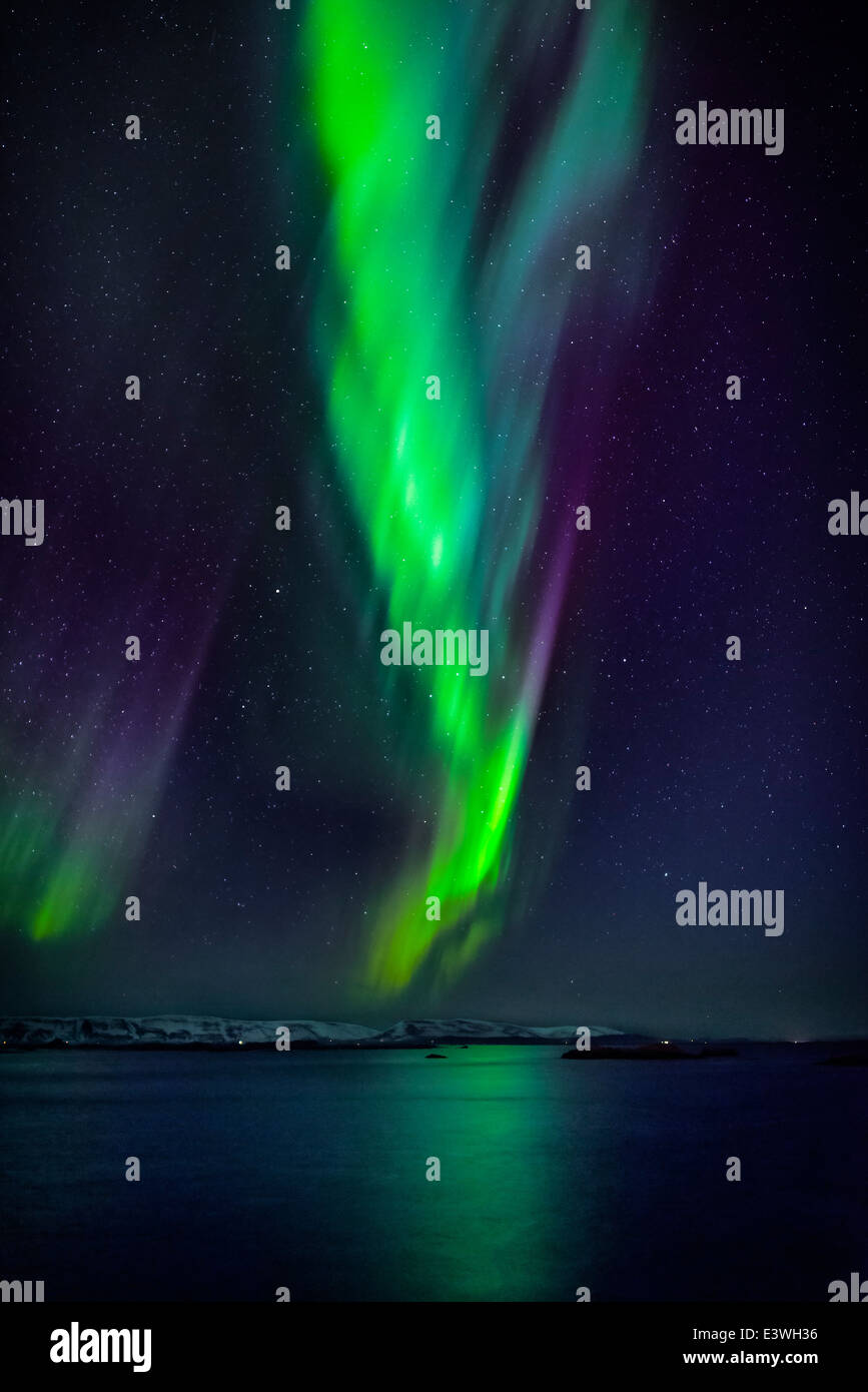 Aurora Borealis or Northern Lights, Iceland Stock Photo - Alamy