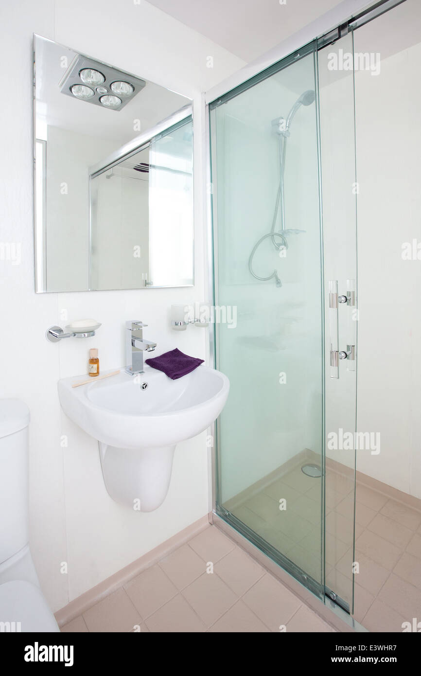 Clean Compact Modern Bathroom New Commercial. Including - Mirror 