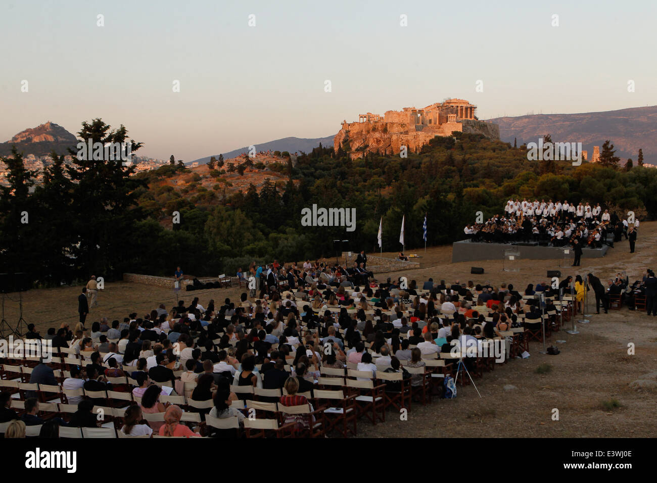 Concert in Pnyka, Athens Greece Stock Photo Alamy