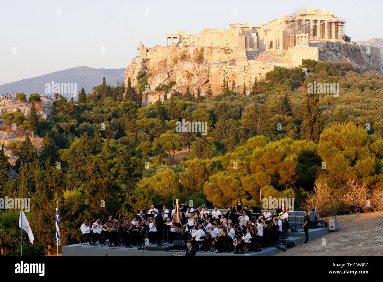 Concert in Pnyka, Athens Greece Stock Photo Alamy