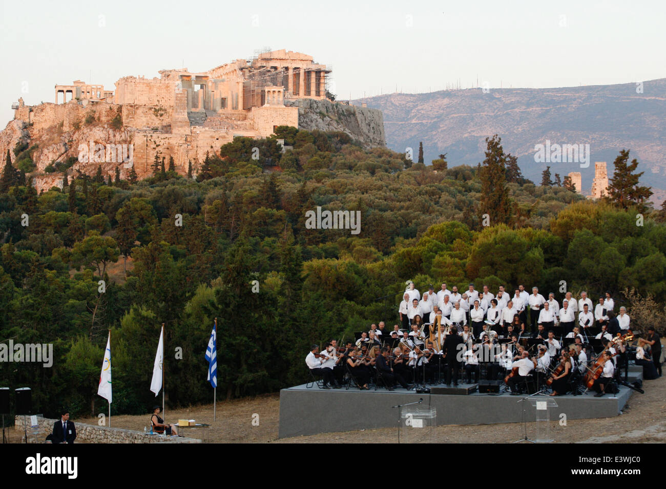 Concert in Pnyka, Athens Greece Stock Photo Alamy