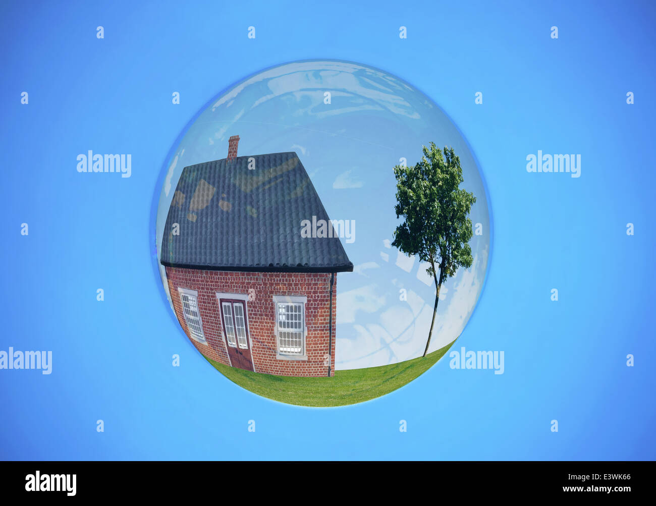 Real estate house bubble Stock Photo Alamy