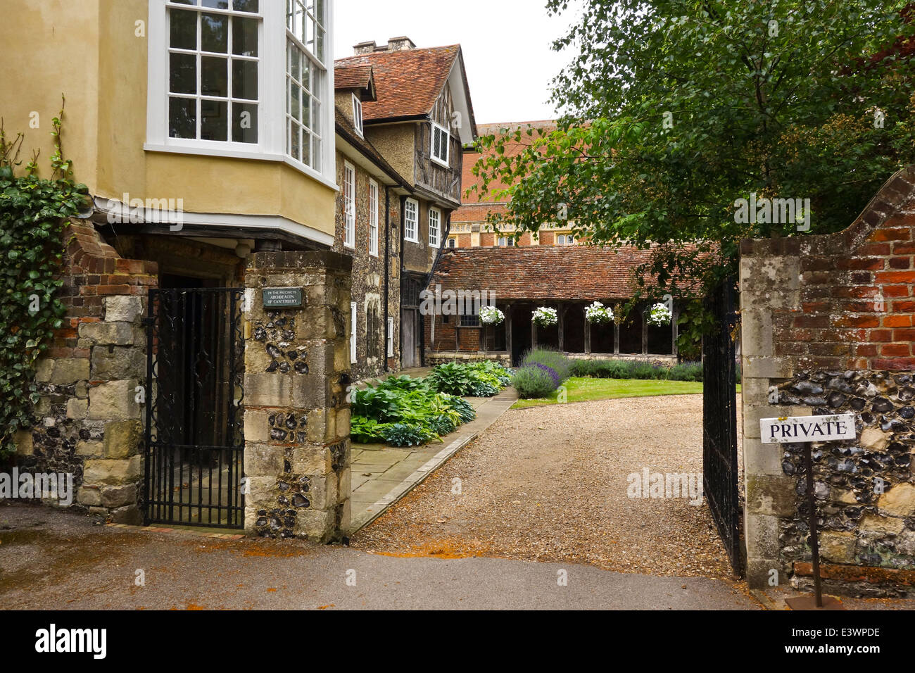 Archdeacon private house precincts Canterbury Cathedral Stock Photo