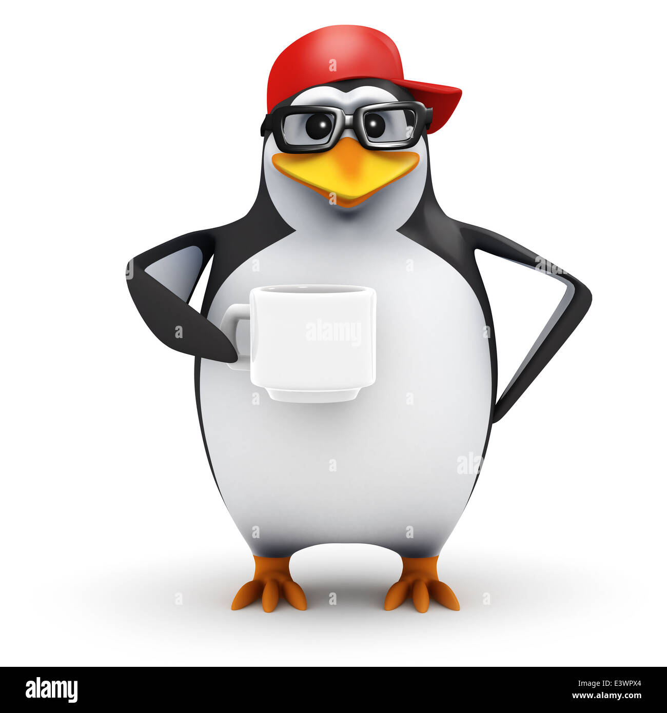 Пингвин в очках рисунок