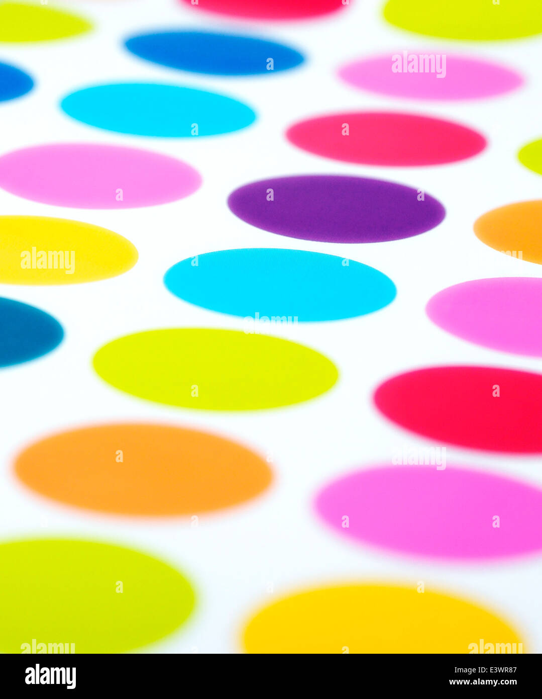 Polka dot bright colored circles Stock Photo - Alamy