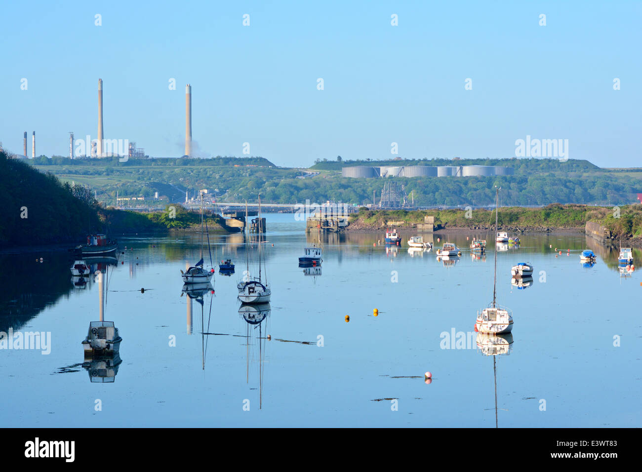 Castle Pill - Milford Haven, Pembrokeshire, Wales, UK Stock Photo