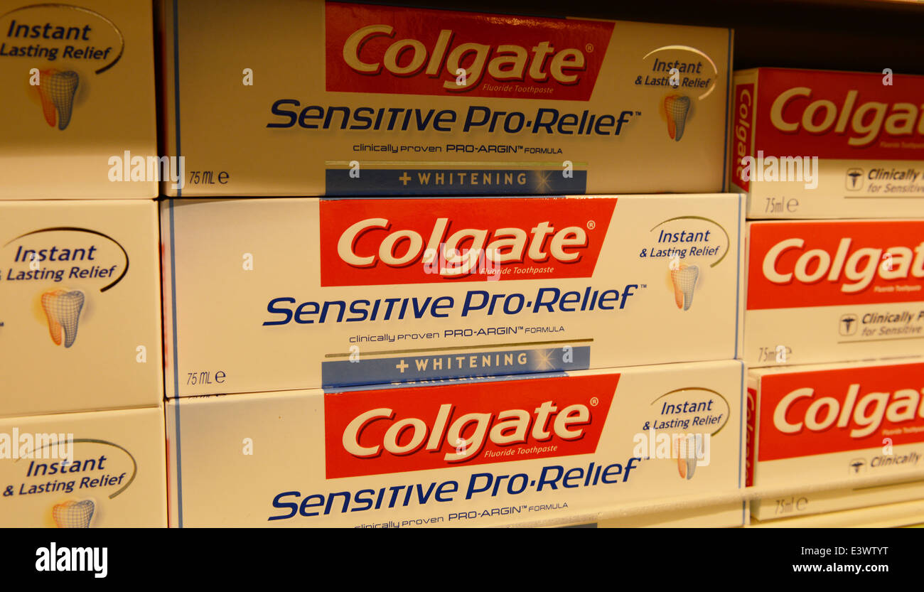 Colgate sensitive toothpaste Stock Photo