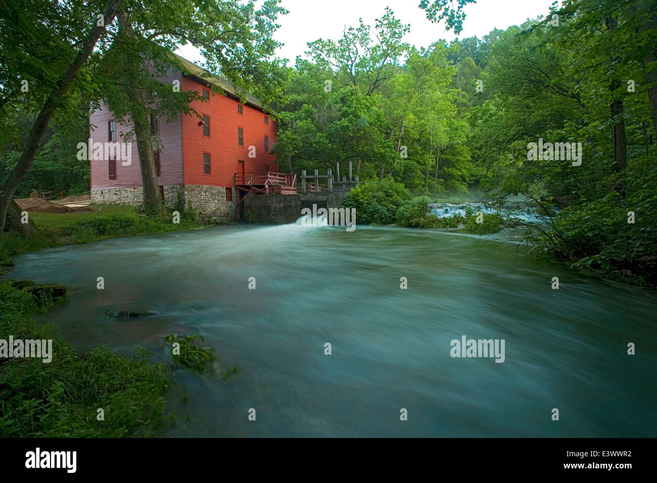 USA, Missouri, Ozark National Scenic Riverways, Alley Spring and Mill Stock Photo