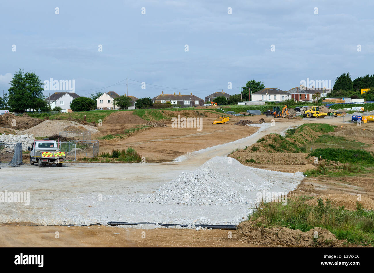 a new out of town development in truro, cornwall, uk Stock Photo