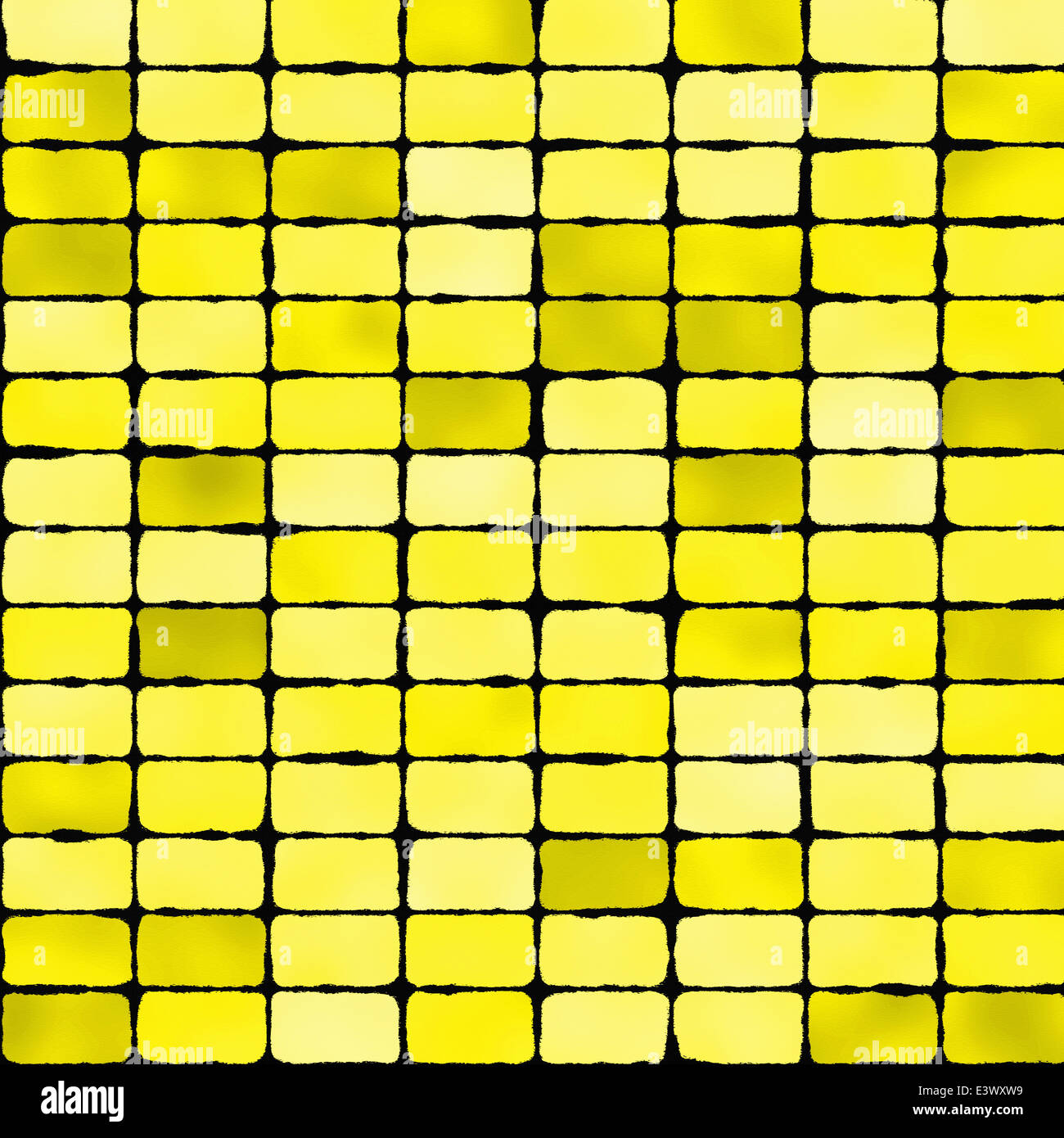 Yellow mosaic tile seamless pattern - background for Stock Photo - Alamy