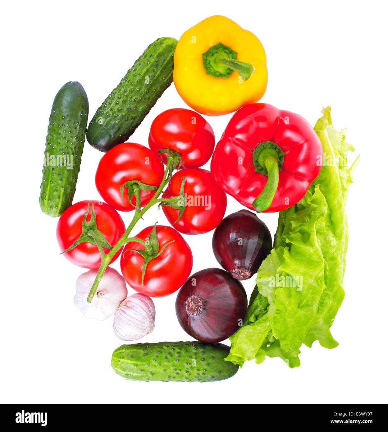 Vegetables closeup on white background, isolated Stock Photo - Alamy