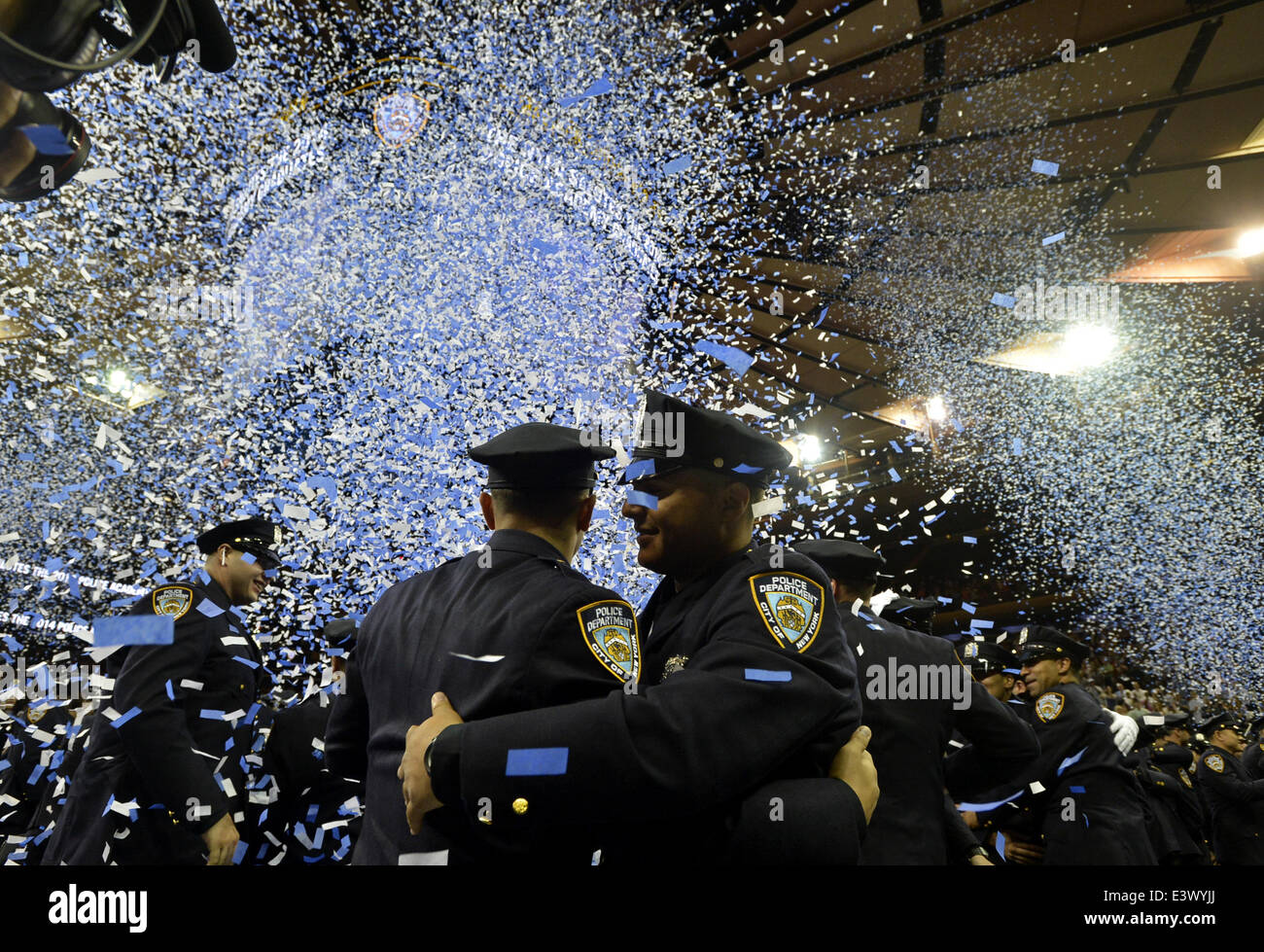 New York, USA. 30th June, 2014. New police officers attend the ...