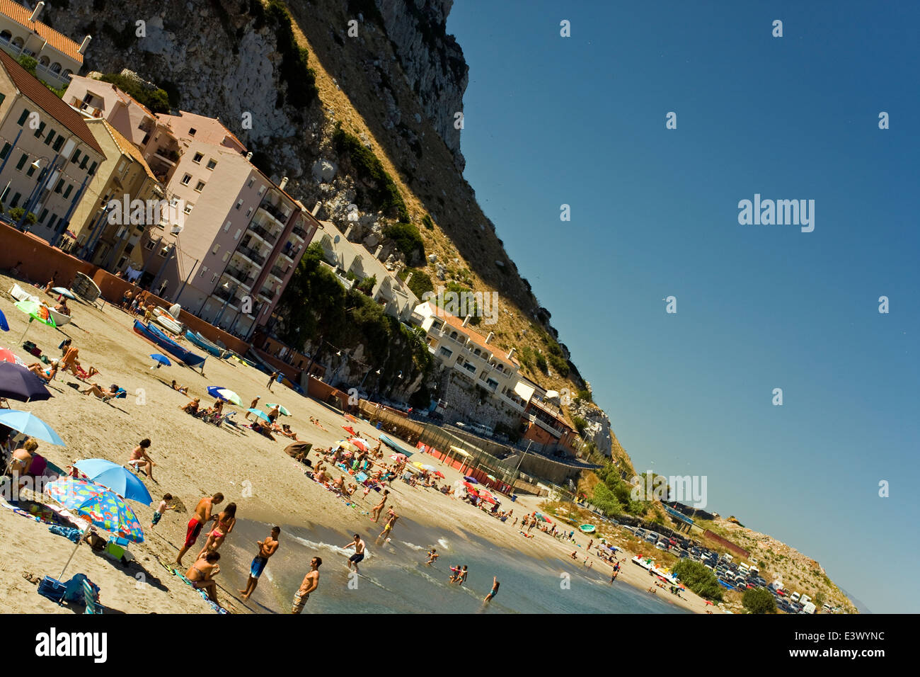 Catalan Bay, Gibraltar Stock Photo