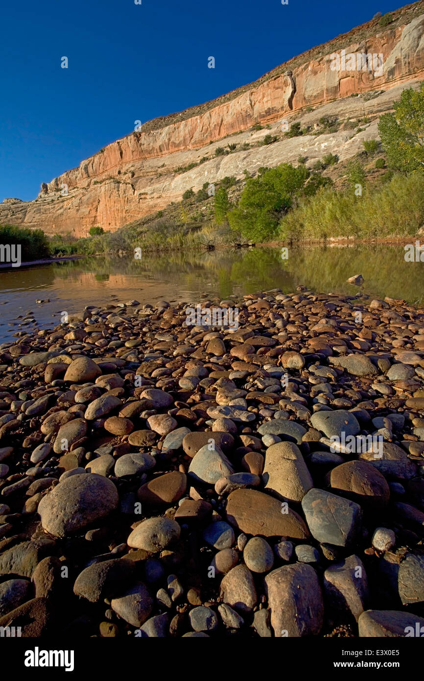 USA, Utah, Dolores River, gravel bar Stock Photo Alamy