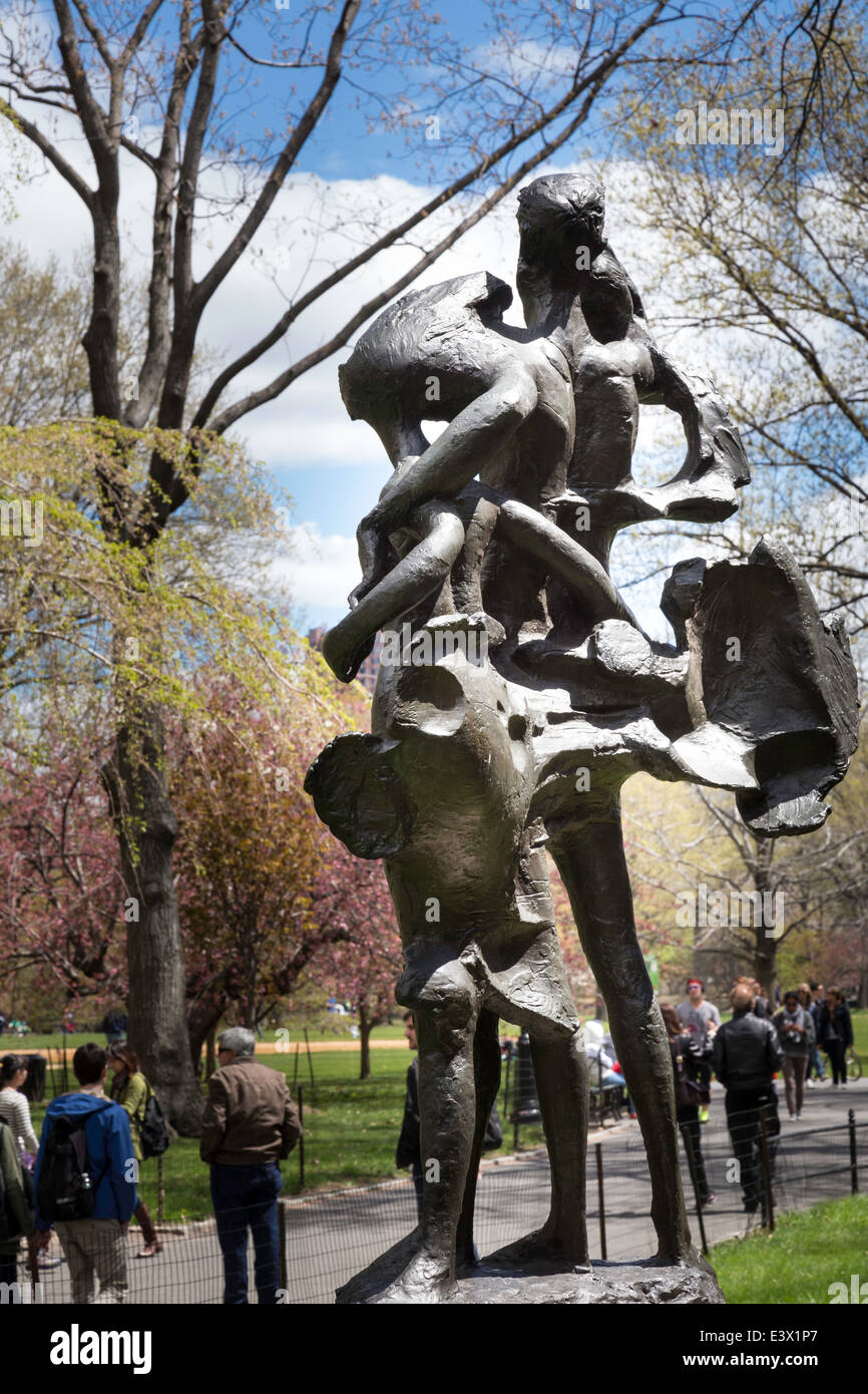 The Tempest Statue by Milton Herald at The Delacorte Theater in Stock