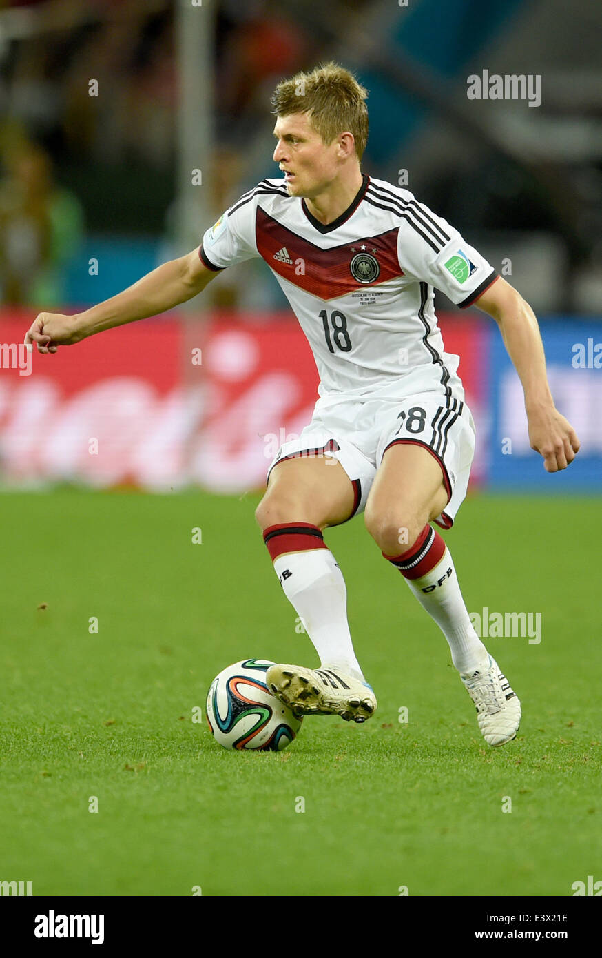 Porto Alegre, Brazil. 30th June, 2014. Germany's Toni Kroos in action during the FIFA World Cup 2014 round of 16 soccer match between Germany and Algeria at the Estadio Beira-Rio in Porto Alegre, Brazil, 30 June 2014. Photo: Andreas Gebert/dpa/Alamy Live News Stock Photo