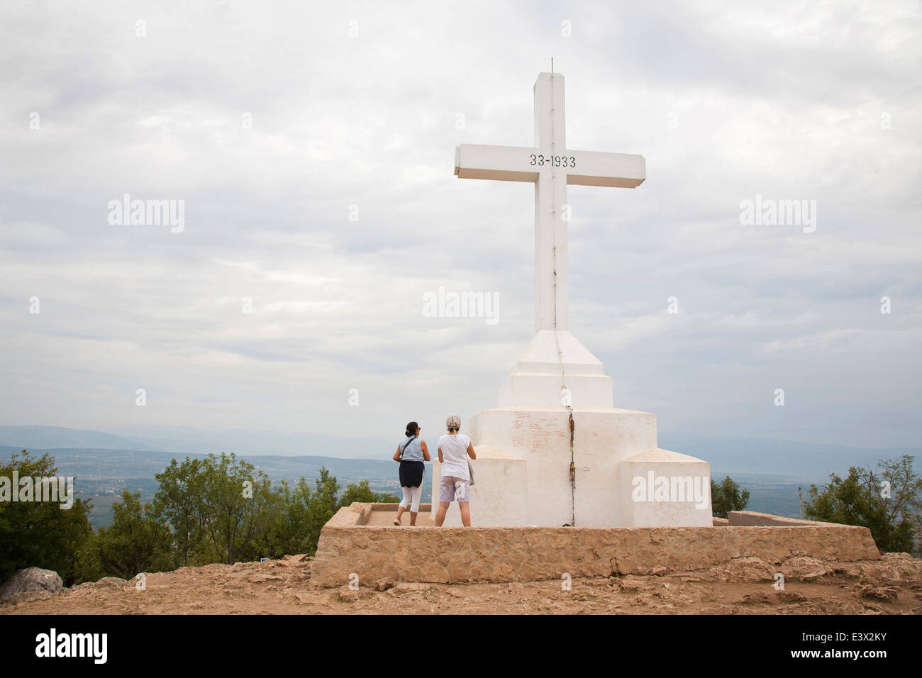 cross, the cross mountain, medugorje, bosnia and herzegovina, europe Stock Photo