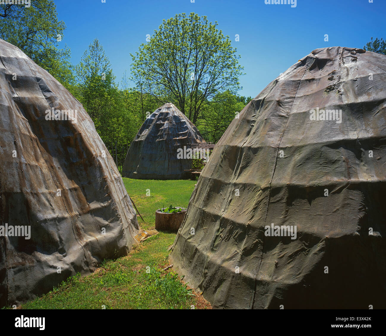 USA, Virginia, Bastian, Wolf Creek Indian Village Stock Photo Alamy