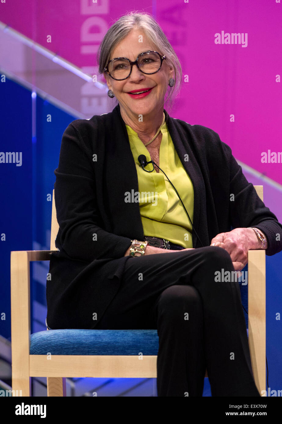 Aspen, Colorado, USA. 28th June, 2014. ALICE WALTON, Founder and Chairwoman of the Crystal Bridges Museum of American Art, participates in a discussion on Discovering American Art Now during the Aspen Ideas Festival. Credit:  Brian Cahn/ZUMAPRESS.com/Alamy Live News Stock Photo