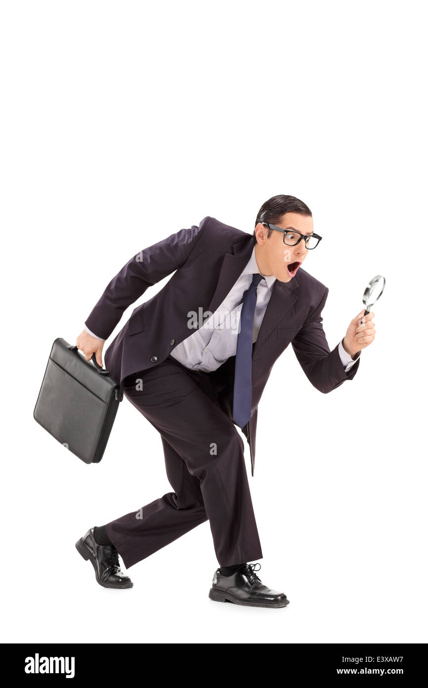 Sneaky man, create a trap obstacle for his opponents, pushing wrecking boulder  ball to eliminate competitors. Business war, market monopoly concept, r  Stock Photo - Alamy