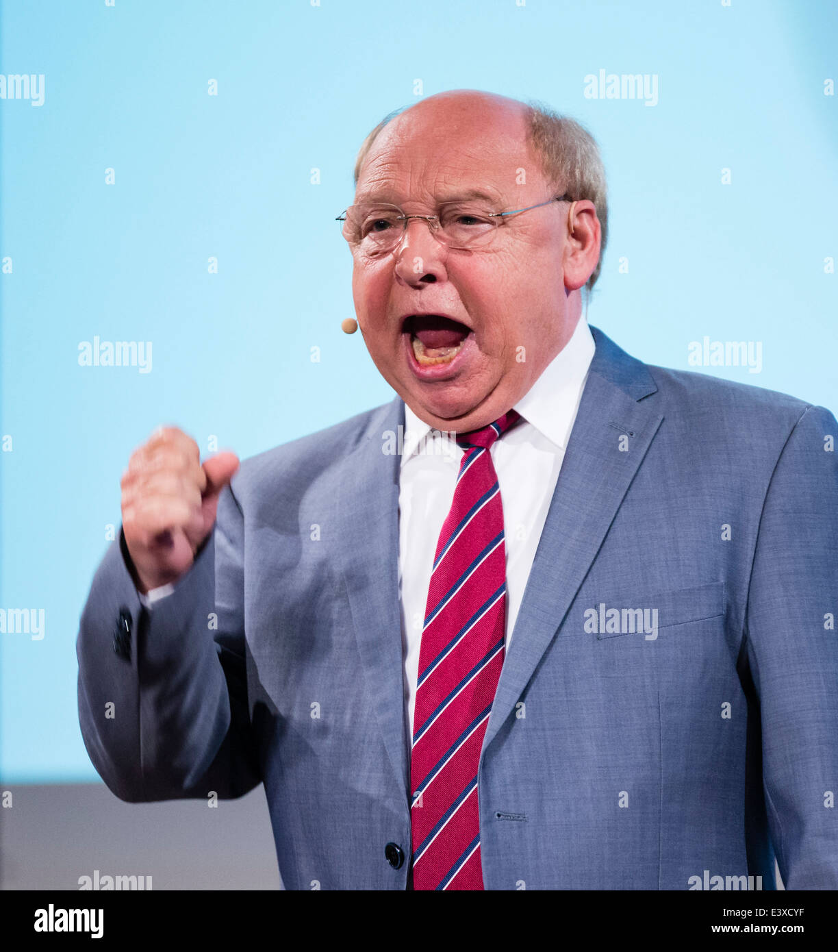German actor, director, and comedian Hans-Joachim Heist performs his ...
