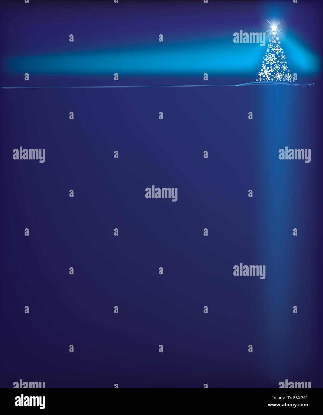 illustration of a modern blue christmas tree for background Stock ...