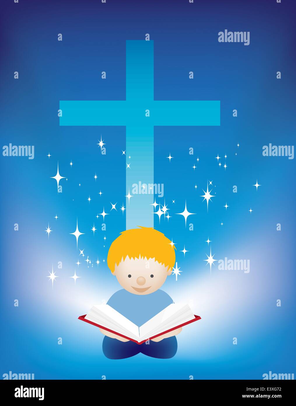 Children reading bible Stock Vector Images Alamy