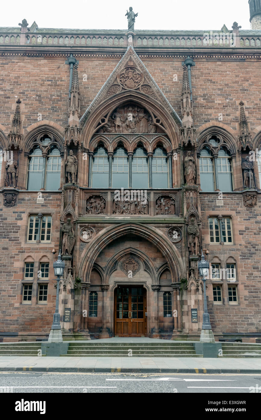 Main entrance to the Scottish National Portrait Gallery on Queen Street, Edinburgh Stock Photo