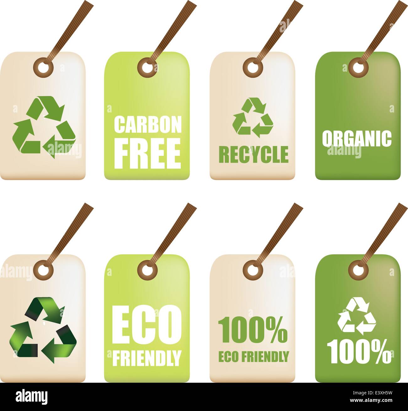 illustration labels as part of a eco friendly set Stock Vector Image ...