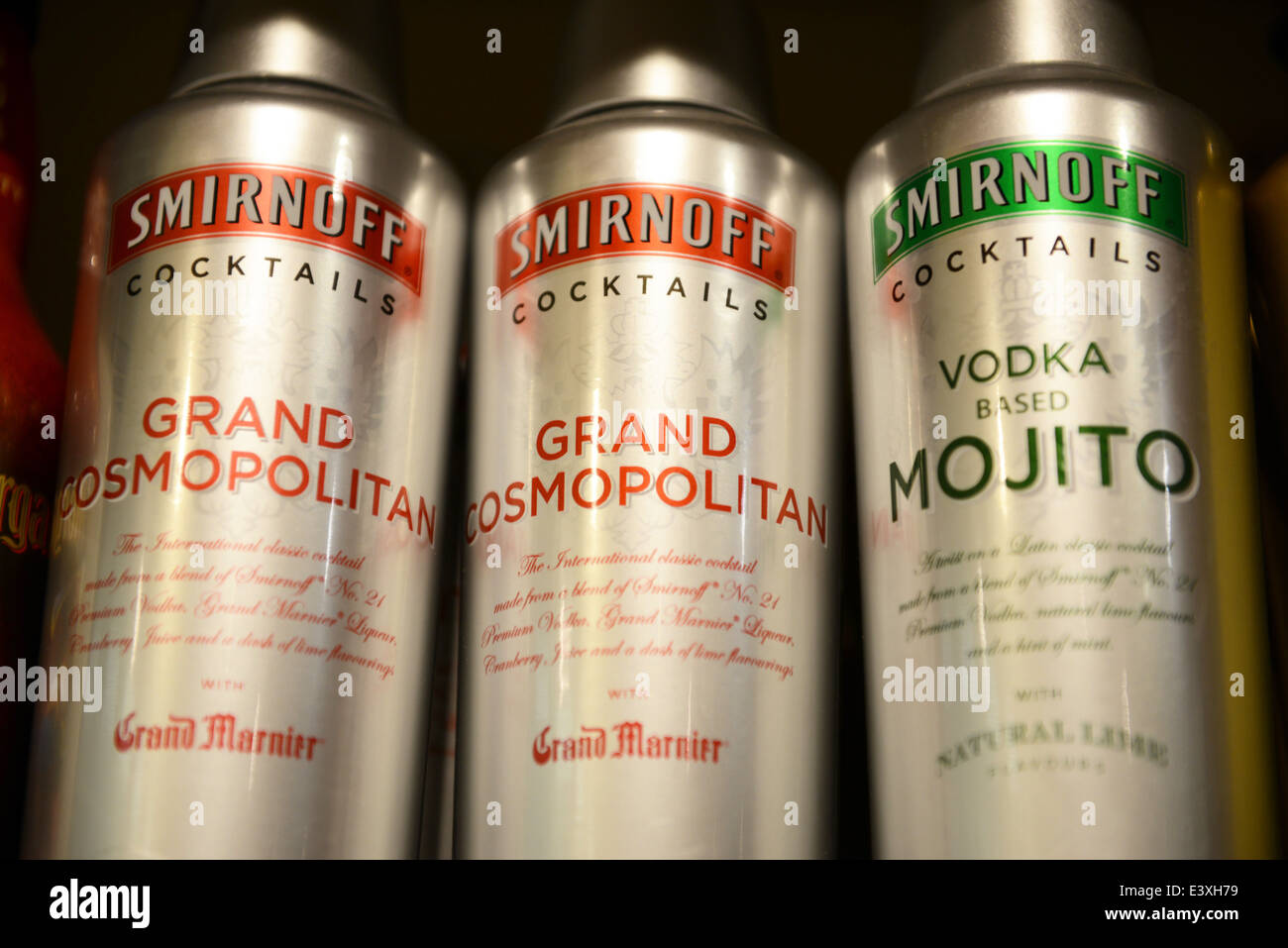 Smirnoff Cocktails Stock Photo