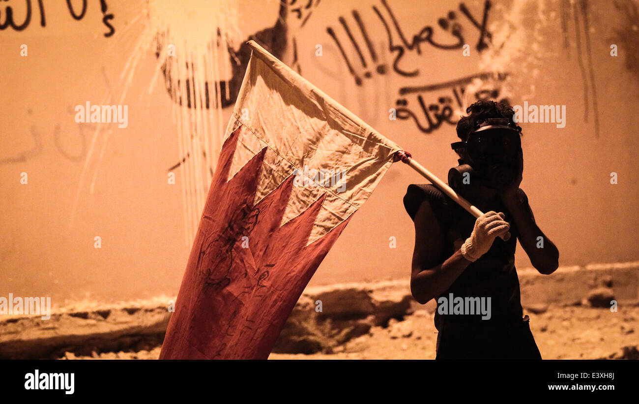 Abu Saiba, Bahrain. 1st July, 2014. Bahrain, Abu Saiba clashes in Abu