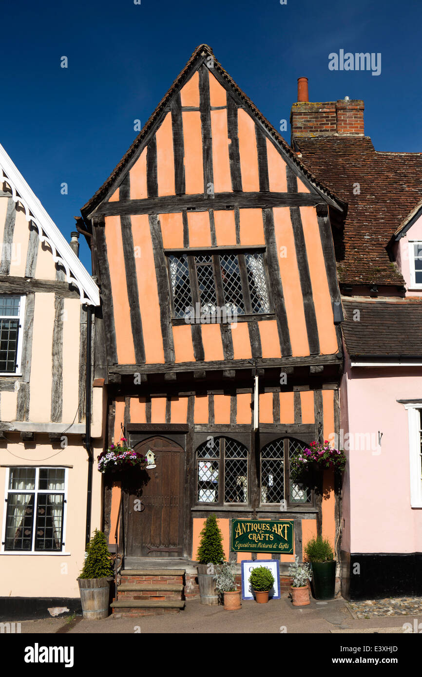 UK England, Suffolk, Lavenham, High Street, the Crooked House Stock