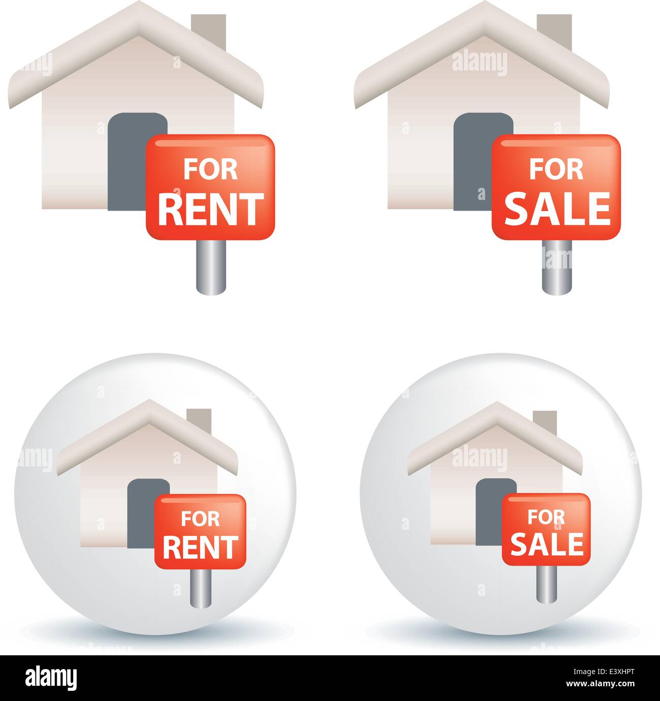 For sale and rent symbol as icon illustration Stock Vector Image & Art ...