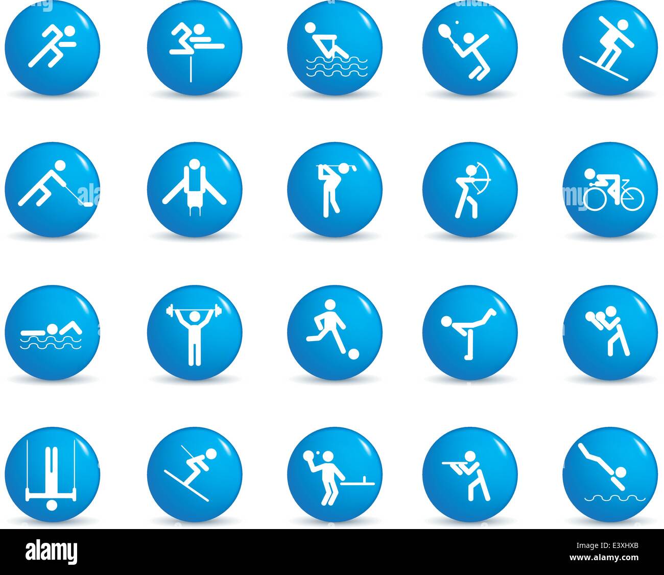 Olympics rings 3d Stock Vector Images Alamy