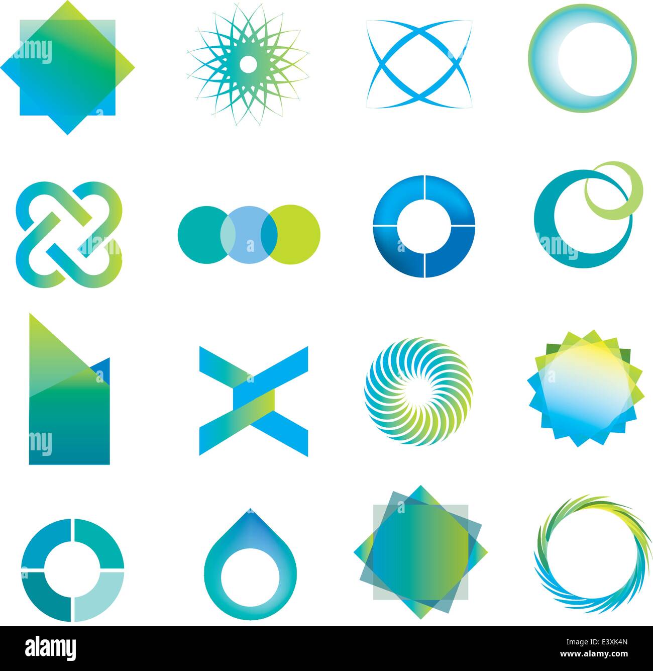 selection of logo icons in a modern line style Stock Vector Image & Art ...