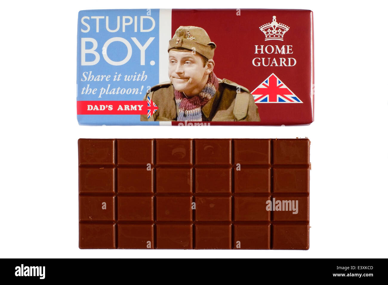 special limited edition bar of chocolate for fathers day featuring dads army design Stock Photo