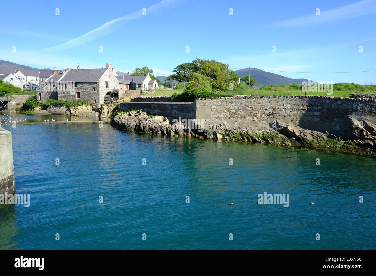 Annalong Harbour and Mill, Northern Ireland Stock Photo Alamy