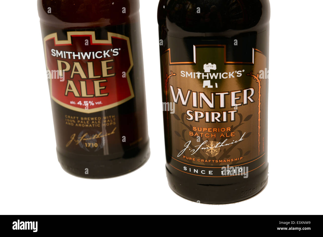 Smithwick's Pale Ale and Winter Spirit Stock Photo
