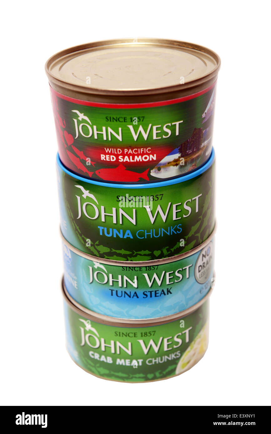 John West Canned Fish Stock Photo - Alamy