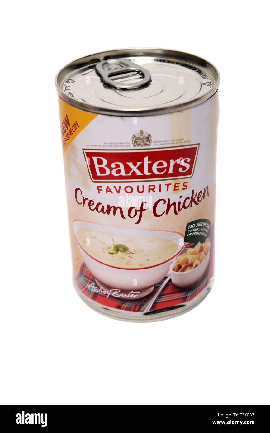 Chicken cream favourites soup baxters tin can hires stock photography and images Alamy
